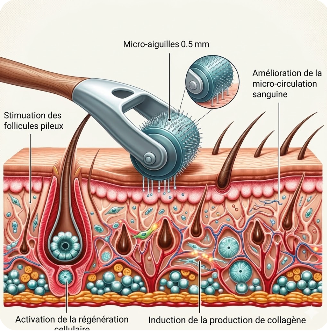 Dermaroller Pousse Cheveux